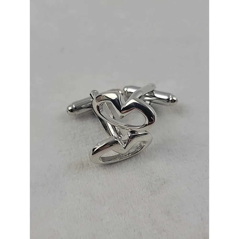 New Without Tags Infinity Car Logo Silvertone Cufflinks